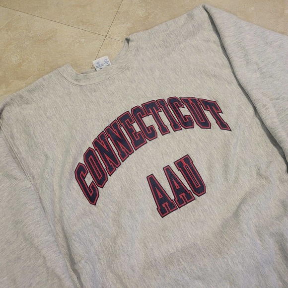 Champion Other - VTG 90s Champion Reverse Weave UConn Connecticut AAU Crewneck Sweatshirt XL